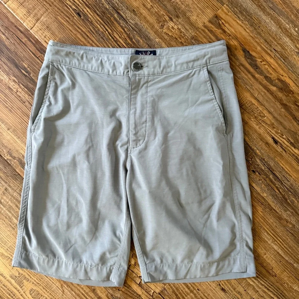 Faherty All Day Shorts‎ Mens 28 Gray Hybrid Board Shorts MSC0007 Beach Coastal